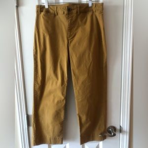 Old Navy Mustard Wide Leg Chinos